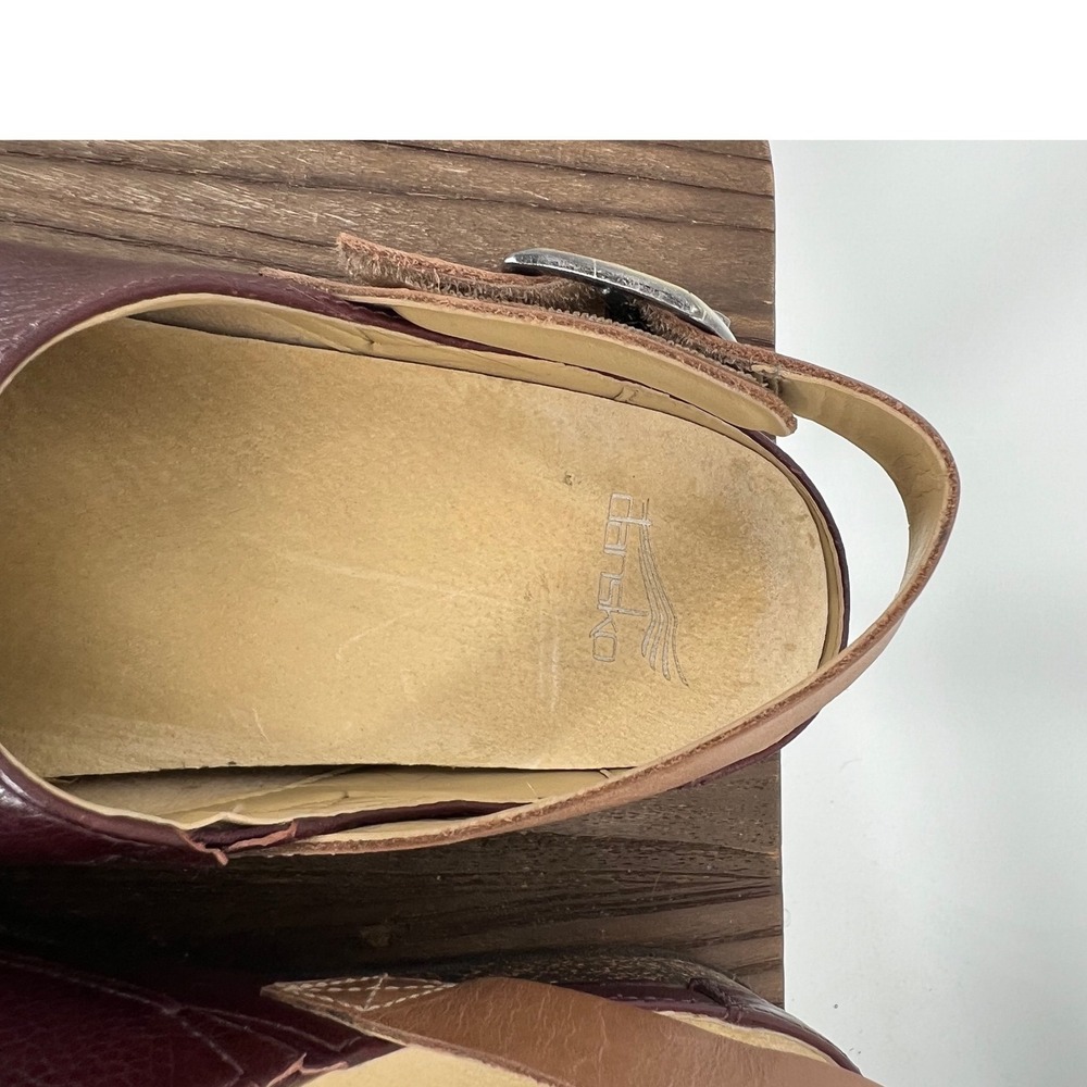 Dansko Merrin Milled Clogs Cordovan Burgundy Slingback 9605-815300 Size 39 - Picture 8 of 10